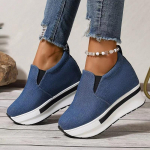 Flats Paltform Naiste Loafers Tossud L&otilde;uendist kingad 2025 Trend Uus mood vabaajajalatsid Talvesport Mujer Zapatillas 35 sinine