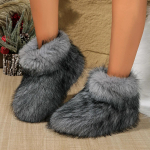 Uued Talvised Naiste Lumesaapad Platvorm Pl&uuml;&uuml;s Soojad Naiste Kingad Mood Vabaaja Libisemiskindlad Peales&otilde;idetavad Pahkluusaapad Uudne Karv Pluss Suurus 36 burgundiapunane