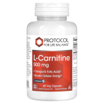 Protocol for Life Balance, l-karnitiin, 500mg, 60 taimset kapslit