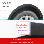 2 TK autoratta velje serv kriimustusvastased kleebised kleepuvad kaared, laiendused, trimmikaitse, velje kaitse, kulmude kujundamise kaitse