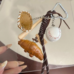 Yogodlns Armas pesapallileivast kootud k&ouml;iega ripatsikoti aksessuaar K&auml;sitsi valmistatud trendikas rippuv leelisvesi leivakott Bagels mitmev&auml;rviline