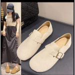 Libisemiskingad naistele Pehmed &uuml;mmargused ninakingad S&uuml;gispuukingad Platvorm vabaaja tossud Madala suuga libisevad suvine uus retro 35 beež