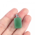 1 tk Boheemlaste stiilis roheline aventuriini ripats, mitme kujuga looduslikust kivist ripatsid, v&otilde;lusid ehete valmistamiseks Meeste naiste kaelakee tarvikud k&auml;sit&ouml;&ouml; 1Pc/12x18mm