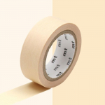Masking tape unicolore pastel - Jaune orang&eacute; - 1,5 cm x 7 m