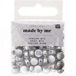 165 Perles rondes 5 x 7 mm - argent