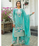 Bollywoodi Naiste Pakistani Salwar Kameez Komplekt India Peo R&otilde;ivad &Uuml;laosa Tuunika Kurti Etniline Kleit M taevasinine v&auml;rv
