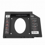 HDD Caddy Bay General 9,5 mm 2,5 tolli SATA kuni SATA 2. HDD SSD k&otilde;vaketta aluse kate s&uuml;learvuti CD DVD jaoks