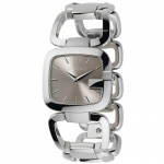Gucci YA125402 G pruuni sihverplaadiga 30 mm naiste k&auml;ekell 30