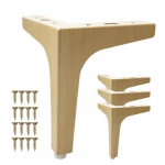 4 tk metallm&ouml;&ouml;bli jalad 200 kg kandev&otilde;ime roostekindel Lihtne paigaldada kolmnurkne m&ouml;&ouml;blijalad isetegemise asendusosad 13cm helepruun v&auml;rv