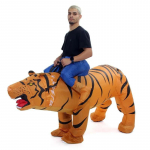 Tiigri t&auml;ispuhutav kost&uuml;&uuml;m, t&auml;iskasvanu One size, 150-190cm kollane