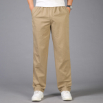 Mugavaks uueks suveks meeste puuvillased vabaajap&uuml;ksid Suurused &Uuml;ldp&uuml;ksid Meeste hingavad mugavad higiimavad &Uuml;hev&auml;rvilised &auml;ri sirged p&uuml;ksid M
