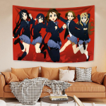 Jaapani Anime Seinale Riputatav Gobel&auml;&auml;n Kawaii Uus K-ON! Multikas Kodu Kaunistus Esteetika Magamistuba &Uuml;hiselamu Taust 29x37in