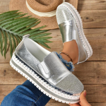 Suvised tossud spordijalatsid naistele platvormiga &uuml;ksikud kingad strassidega mugavad madalad kingad naiste platvormiga vulkaniseeritud kingad 35