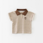 Suvised poiste ja t&uuml;drukute l&uuml;hikeste varrukatega polo s&auml;rgid, vasts&uuml;ndinud beebi triibuline multikas kutsika T-s&auml;rgid beebiriided 73cm