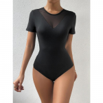 2025 Suveriided Uus Mood Naiste Seksikas V-kaelusega Selja Liblika Lapit&ouml;&ouml; L&uuml;hikeste Varrukatega Liibuv Jumpsuit Romperid S must