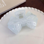 Sweet Cream Blue Bow viie otsaga t&auml;rniga juukseklambrid, geomeetria juuste k&uuml;&uuml;nis naistele Elegantne Bowknot Crab Barrettes juuste aksessuaarid A1
