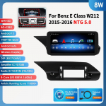 Hizpo kaheksatuumaline 2-DIN autoraadio, toetab Carplay'd, Android Autot, intelligentne RDS, Mercedes Benz W212 E-klassi jaoks:E200 E230 E260 E300 S212 2015-2016 NTG5.0 8W 8G 128G,AI