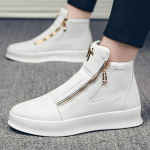 Meeste k&otilde;rge s&auml;&auml;rega tossud mood vabaaja jalan&otilde;ud t&auml;nav skateboarding kingad meestele disainer platvorm kingad saapad tenises masculino 39 valge