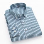 Kevadine ja s&uuml;gisene uus Oxfordi kedratud puuvillane pikkade varrukatega s&auml;rk. 5XL