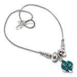 Emerald(Simulated) Gemstone Handmade Christmas Gift Jewelry Necklace 18 s3a76