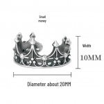 Unisex Retro Tume Kroon S&otilde;rmuste Paar: Reguleeritav Euroopa ja Ameerika stiil Adjustable Opening