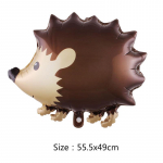 4tk Loomade fooliumist &otilde;hupallid S&uuml;nnip&auml;evaks Pulmad Metsapeo kaunistused Heeliumi &otilde;hupallid Rebane siil Raccoon