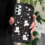 V&auml;rvitud mustriga Big Wave Edge pehmest silikoonmaterjalist Macaron telefoni&uuml;mbris, p&otilde;rutuskindel kaitsev kummist korpus Samsung Xiaomi Poco Redmi jaoks Samsung A50S must