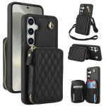Ristkeha randmepaelaga &uuml;mbris Samsung Galaxy S25 Ultra S24 FE S23 S22 Plus A14 A54 A15 A35 A55 jaoks Rahakott kaardihoidjaga Kate For Samsung Galaxy S22