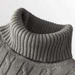 Meeste kaelusega kampsun, &uuml;hev&auml;rviline k&otilde;rge kaelusega pullover Kootud kampsunid vabaaja elastsed kampsunid meeste s&uuml;gis-talv XXL hall v&auml;rv
