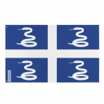 Lipp - Martinique - 96 x 144 cm - Pol&uuml;ester - Kahepoolne - 2 metall&ouml;&ouml;siga