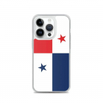 Coque iPhone &ndash; Drapeau Panama &ndash; iPhone 14 Pro &ndash; Supp &ndash; Mitmev&auml;rviline &ndash; L&auml;bipaistev silikoon