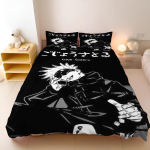 Jujutsu Kaisen Voodipesukomplekt Jaapani Kuulus Anime Tekikottide Komplektid Tekk Voodipesu &Uuml;heinimese Kahekohaline Kuningas &Uuml;ksik Suurus Dropshipping 140x210cm