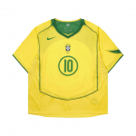 Nike Brasiilia 2004 T90 Uusv&auml;ljalase S&auml;rk Ronaldinho 10 Opti Kollane/&Otilde;unaroheline Unisex Topid IF2941-731 M