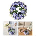 Artificial Front Door Wreath Centerpieces Gift Decor for Window Home Wedding violet
