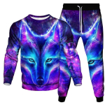 Kevad S&uuml;gis S&auml;rav Hunt 3D Prindiga Spordir&otilde;ivaste Komplekt Vabaaja T-s&auml;rk P&uuml;ksid 2-osaline Komplekt &Uuml;lesuuruses Pullover Hip Hop Unisex R&otilde;ivad 2XL blue