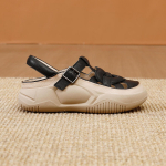 2024. aasta suvi suletud naiste kingad Naiste sandaalid, mustad keskmise kontsaga jalatsid, nahast Comfort H libisemisvastased kingad 40