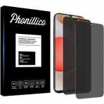 Verre Trempe pour Samsung A42 [Pack 2] Film Noir Anti Espion Vitre Protection Ecran Phonillico&reg;