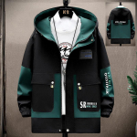 Kevadkapuutsiga vabaaja meeste jope T&auml;navar&otilde;ivad Windbreaker Bomber jakid jakk meestele XXXL roheline