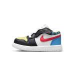 Air Jordan 1 Low TD L&otilde;busate Mustritega Beebi Tossud Valge Must Light-Fusion-Red DH5928-006 22