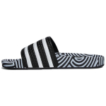 Hirocoledge x adidas Adilette sussid Takahashi Hiroko - Must Valge Unisex tossud Core-Black Cloud-White Blue-Bird FY1592 38