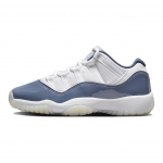 Air Jordan 11 Retro Low GS Hajutatud sinine Laste tossud Valge Kesk&ouml;&ouml;sinine Jalgpallihall FV5121-104 36