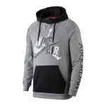 Nike Kirjadega Prinditud Kapuutsiga Ameerika Dressipluus Raglaaniga Dressipluus Meeste dressipluus Hall CK2852-092 XS