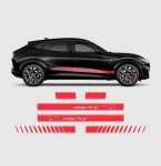 Ford Mustang Mach-E T&auml;ielik Auto Kiletamine V&otilde;istlusdekalid ja K&uuml;ljeliistu Kleebised