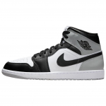 Air Jordan 1 Mid Barons Meeste tossud Valge Must Hele Suitsuhall DQ8426-101 41