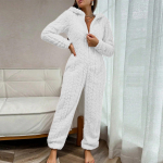 Naiste mood &uuml;hev&auml;rviline kodur&otilde;ivas pl&uuml;&uuml;sist mugav &uuml;hes t&uuml;kis pidžaama L valge