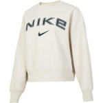 Nike Logo V&auml;li-Vabaaja Spordi &Uuml;mmarguse Kaelusega Pikkade Varrukate Dressipluus Naiste dressipluus Beež FV7675104 XL