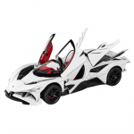 1/24 Apollo Project EVO Sulamist Sportauto Mudel Valatud Metallist M&auml;nguasi Super V&otilde;idus&otilde;iduauto Mudel Simulatsioonheli ja -valgusega Laste Kingitus valge