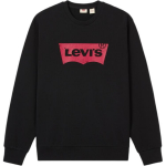 Levis Minimalistlik Mugav Mitmek&uuml;lgne Logo Prindiga Vabaaja Pikkade Varrukatega Huppar Meeste huppar Must 003YS-0001 XS