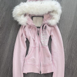 2KWEIRD Naiste Vintage Kapuutsiga T&auml;hetr&uuml;kiga Taskutega T&otilde;mblukuga Karvane Lapitehnika Seksikas Y2k Esteetika Harajuku Joped Naiste M roosa