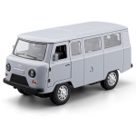 1/18 UAZ 452A Suur Sulamist Valatud Auto Mudel, Esiratta Roolimine, Laste M&auml;nguauto Valgusega, T&auml;iskasvanute Kollektsiooni Kaunistus Kingitus hall